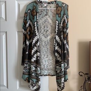 Xhilaration Tribal Cardigan